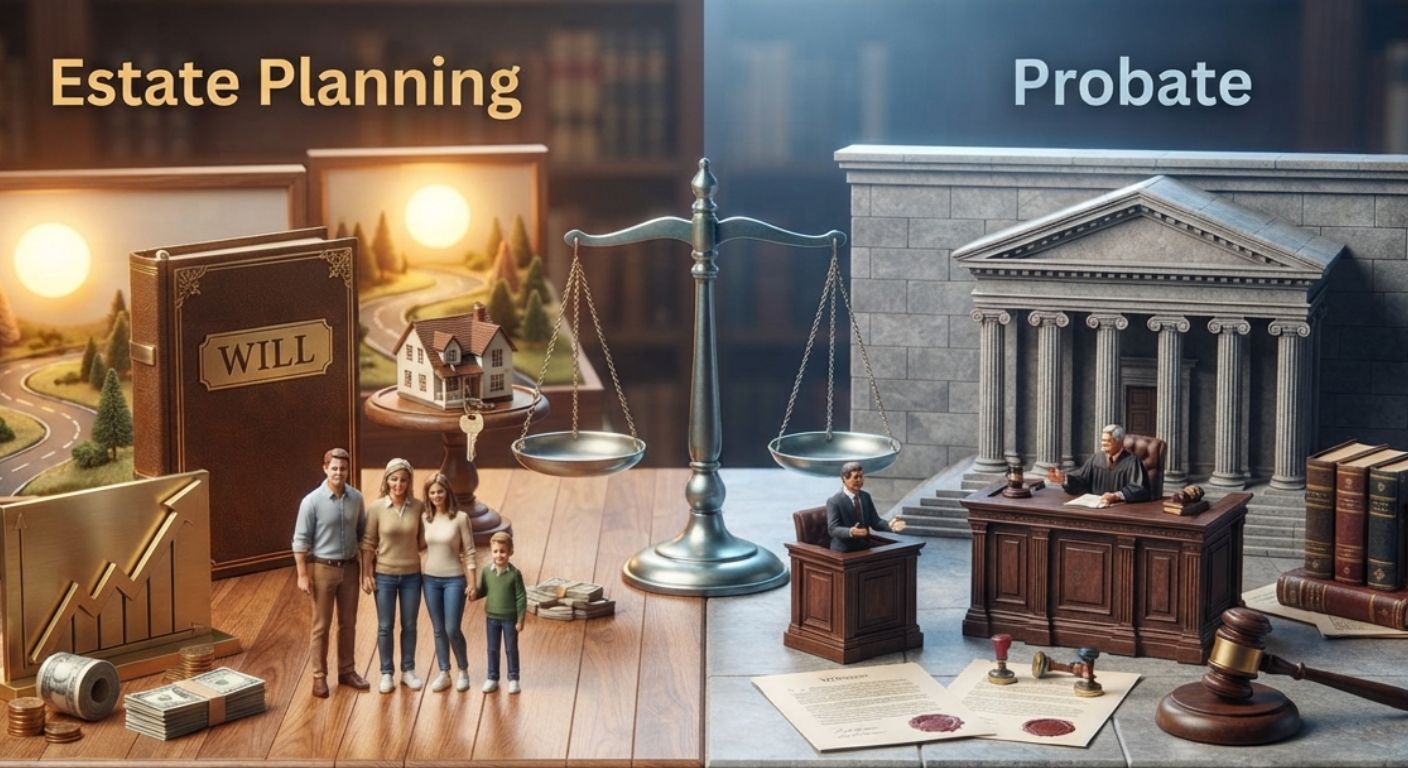 Understand the difference between estate planning and probate, how each process works, and why proper planning can help simplify estate administration and protect your wishes.
